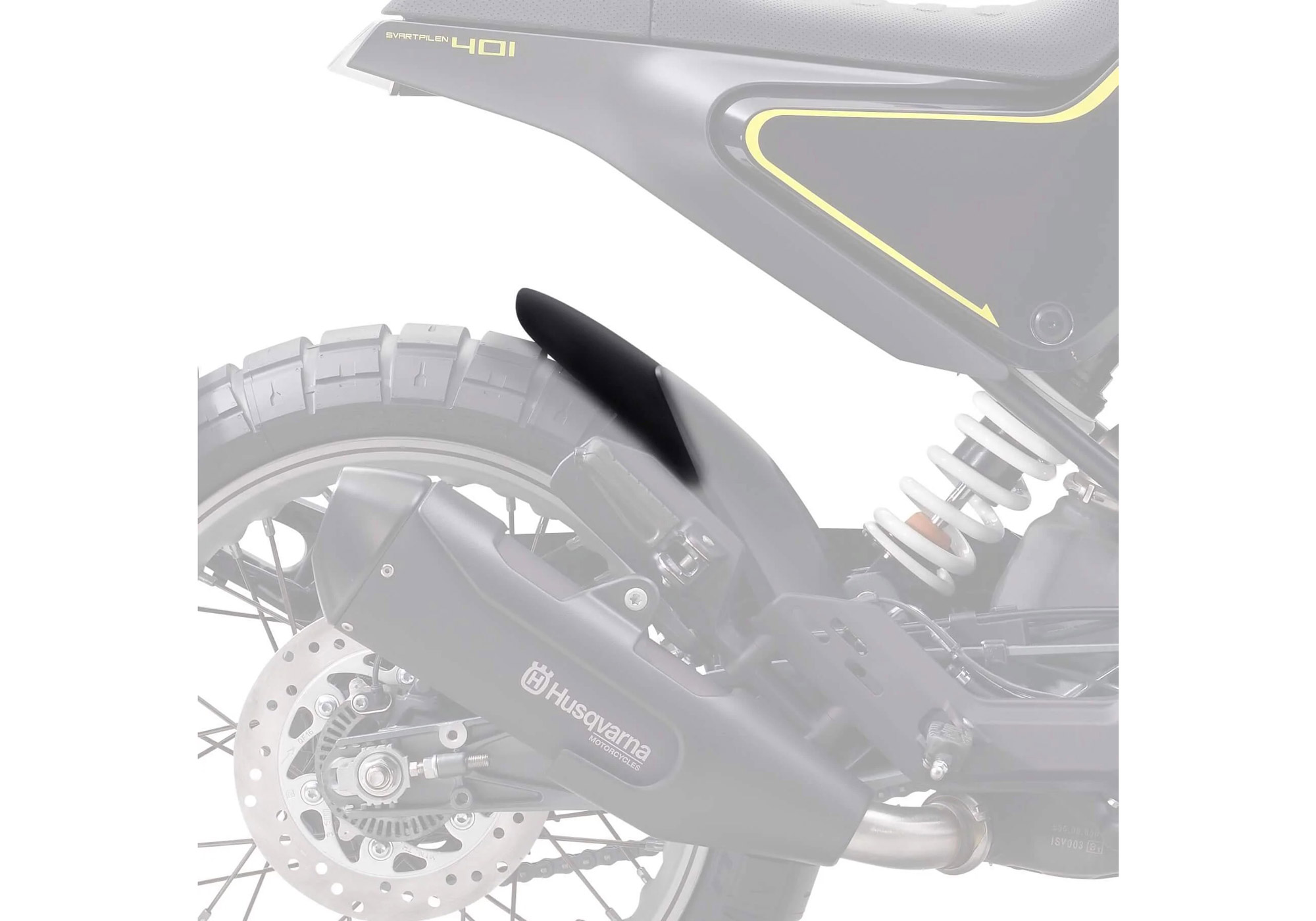 BODYSTYLE rear hugger extension ABS plastics matt black
