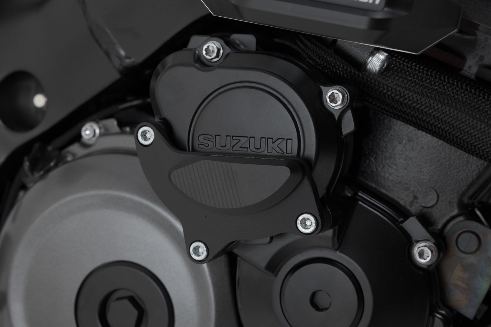 SW-Motech Engine case protector - Black. Suzuki GSX-S 1000 (21-)., black unisex