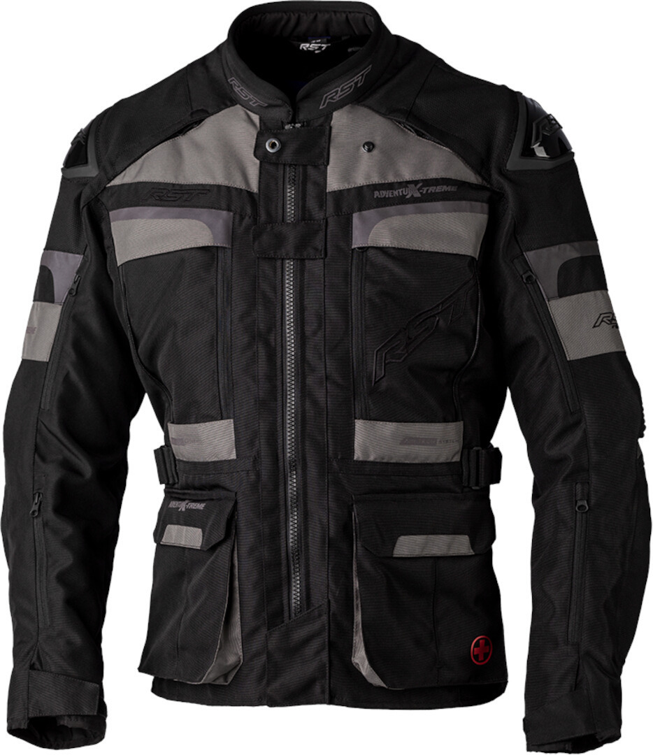 RST Pro Series Adventure-Xtreme Motorcycle Textile Jacket, black-grey, Size S, black-grey, Size S