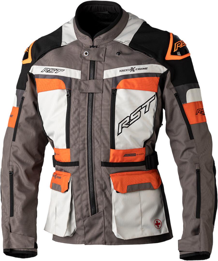 Image of RST Pro Series Adventure-Xtreme Giacca tessile moto, grigio-arancione, dimensione M