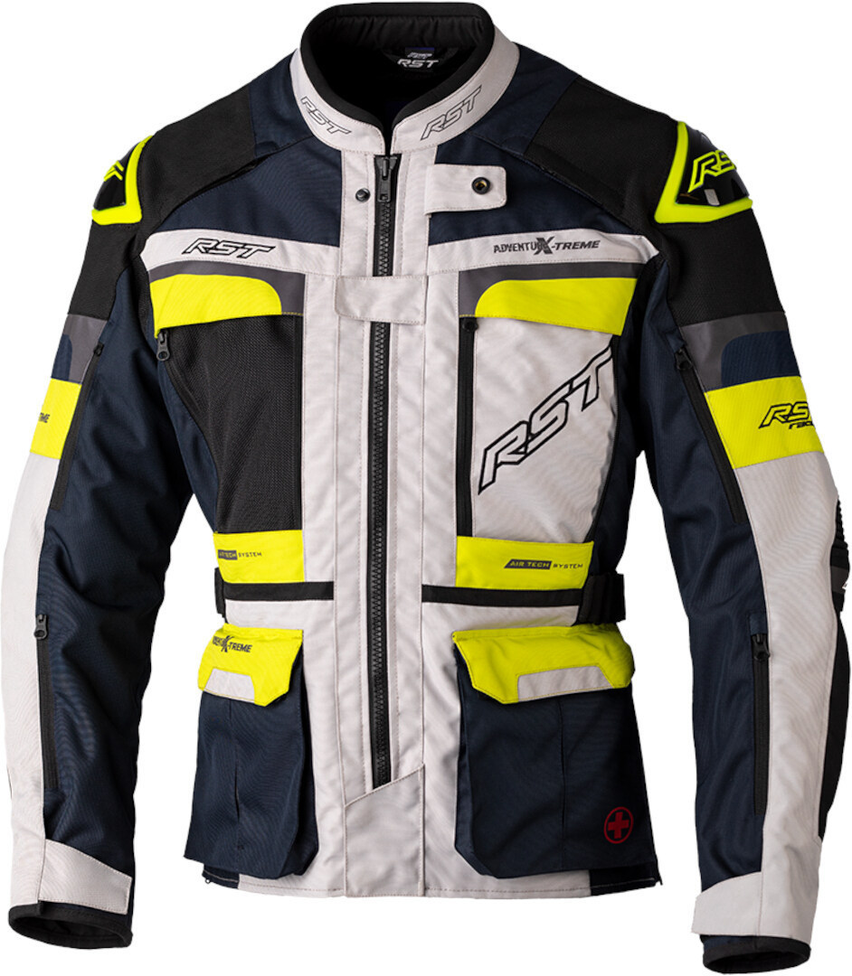 RST Pro Series Adventure-Xtreme Motorcycle Textile Jacket, black-yellow, Size S, black-yellow, Size S