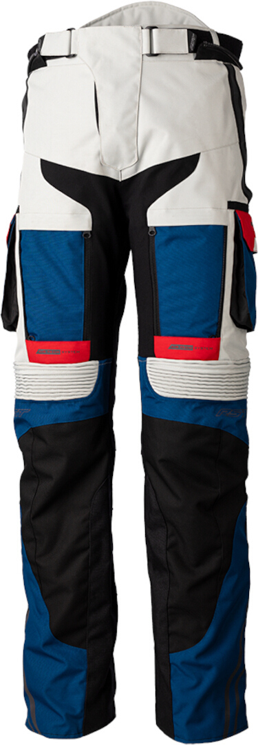 Image of RST Pro Series Adventure-Xtreme Pantaloni tessili moto, nero-bianco-blu, dimensione 2XL