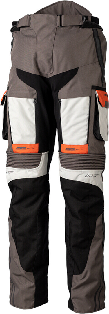 Image of RST Pro Series Adventure-Xtreme Pantaloni tessili moto, grigio-arancione, dimensione S