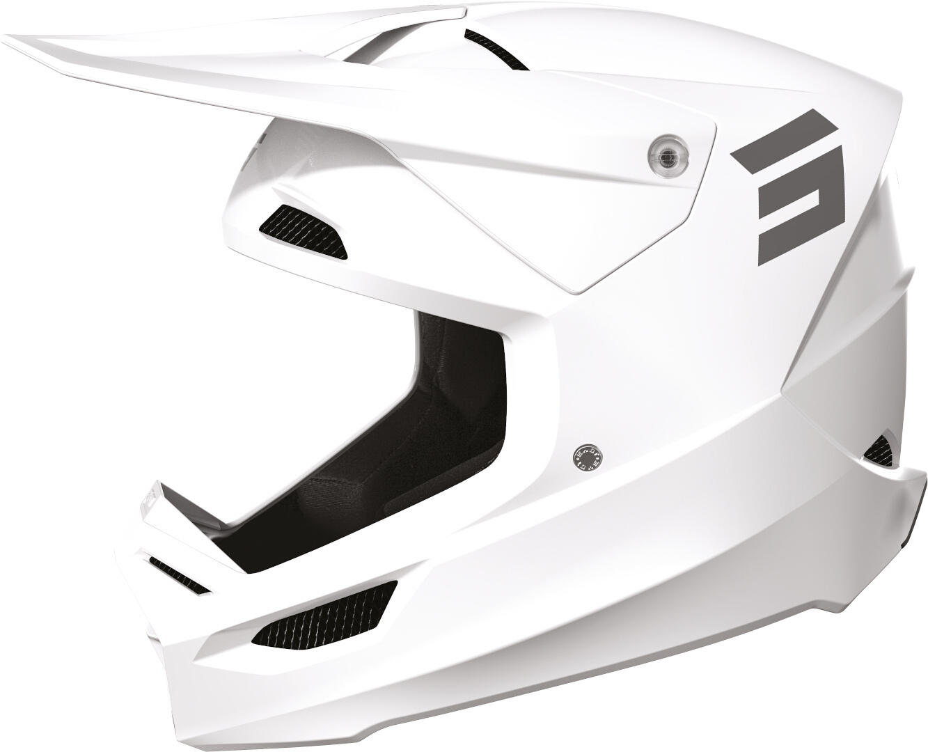 Shot Furious Solid Motocross Helmet, white, Size XS, white, Size XS