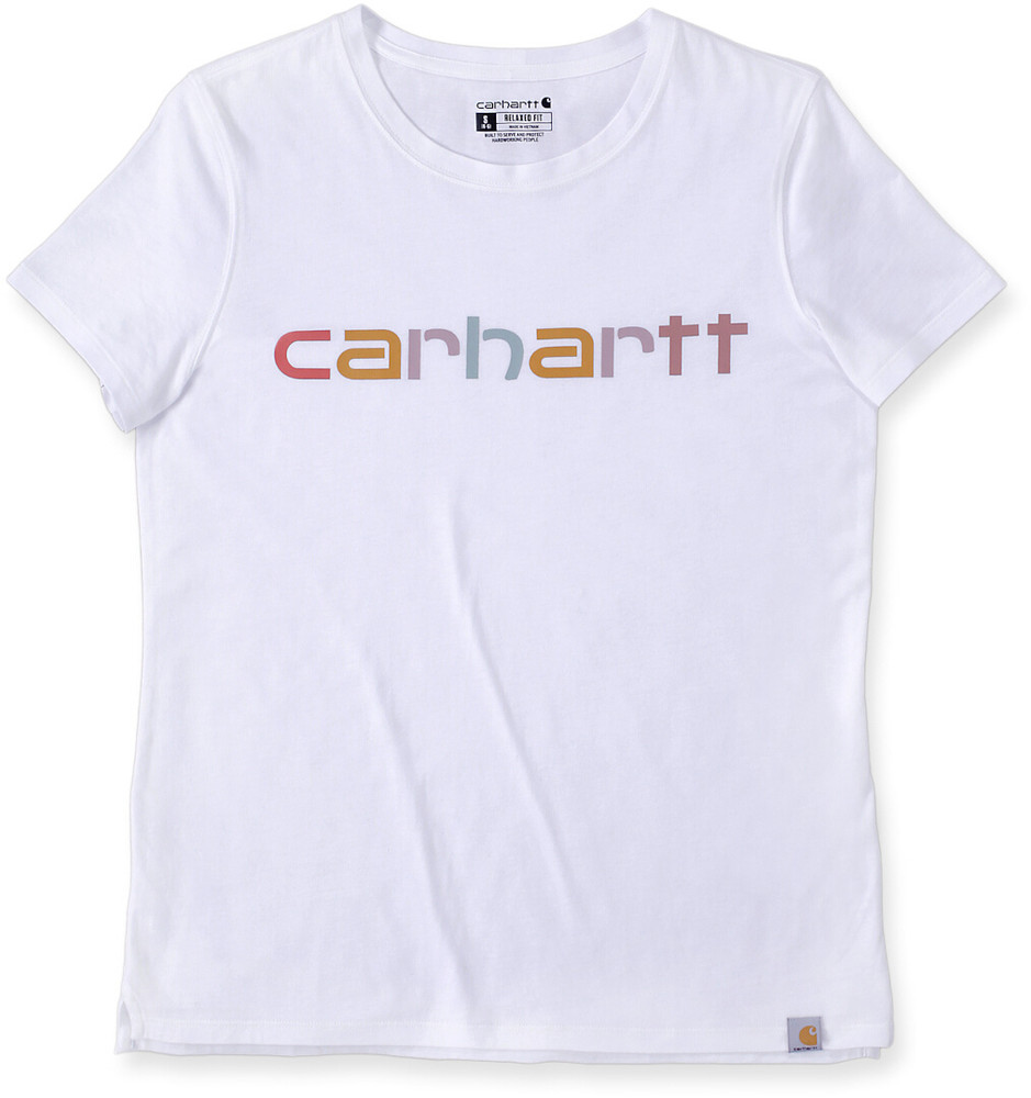 Carhartt Relaxed Fit Lightweight Multi Color Logo Graphic T-Shirt Donna