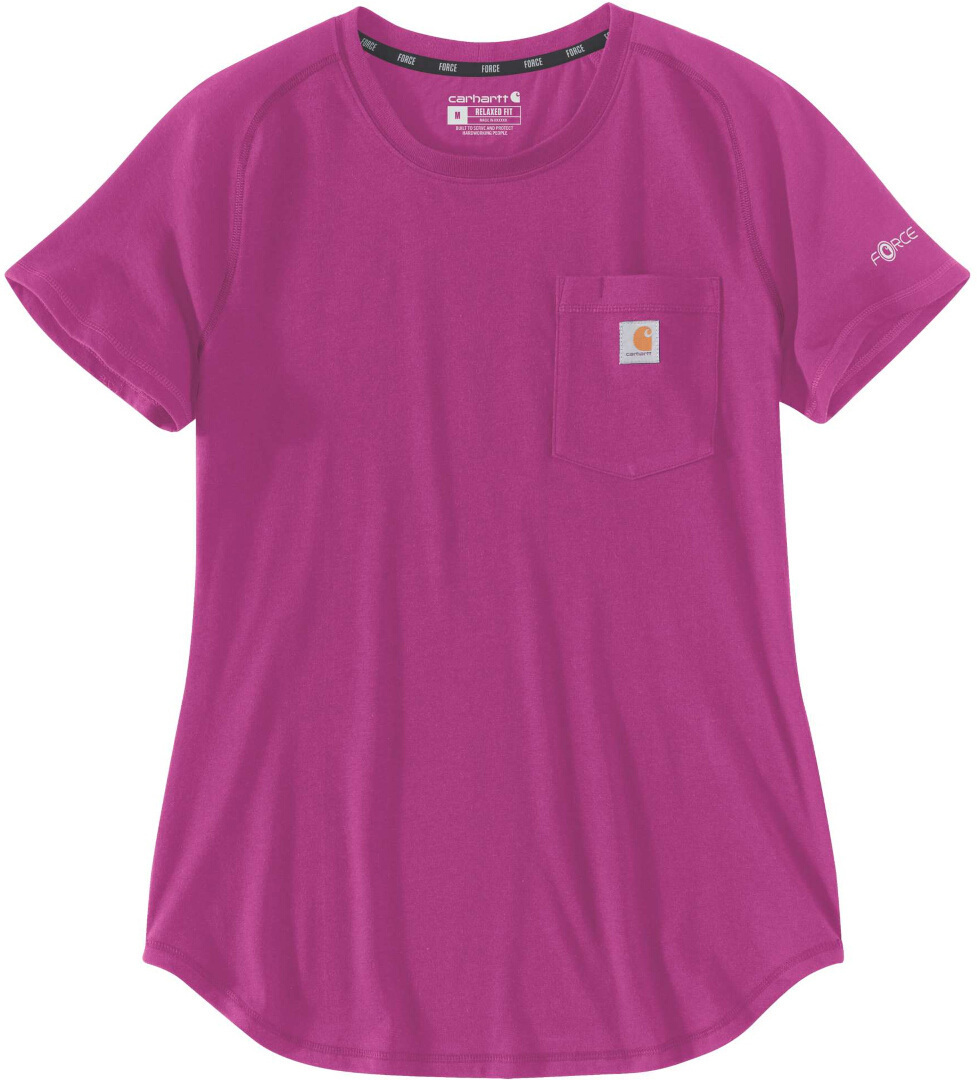 Image of Carhartt Force Relaxed Fit Midweight Pocket T-Shirt Donna, rosa, dimensione L per donne