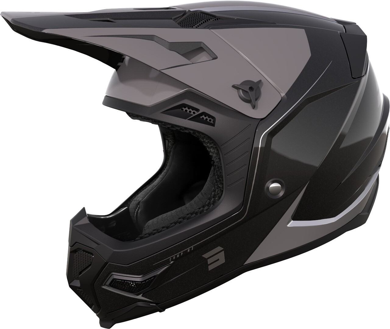 Shot Core Comp Motocross Helmet, black-grey, Size S, black-grey, Size S