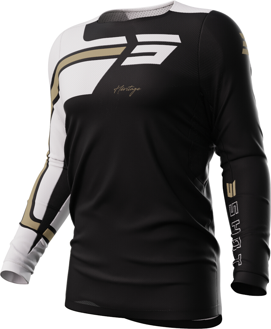 Shot Contact Heritage Motocross Jersey, black-white-beige, Size XS, black-white-beige, Size XS