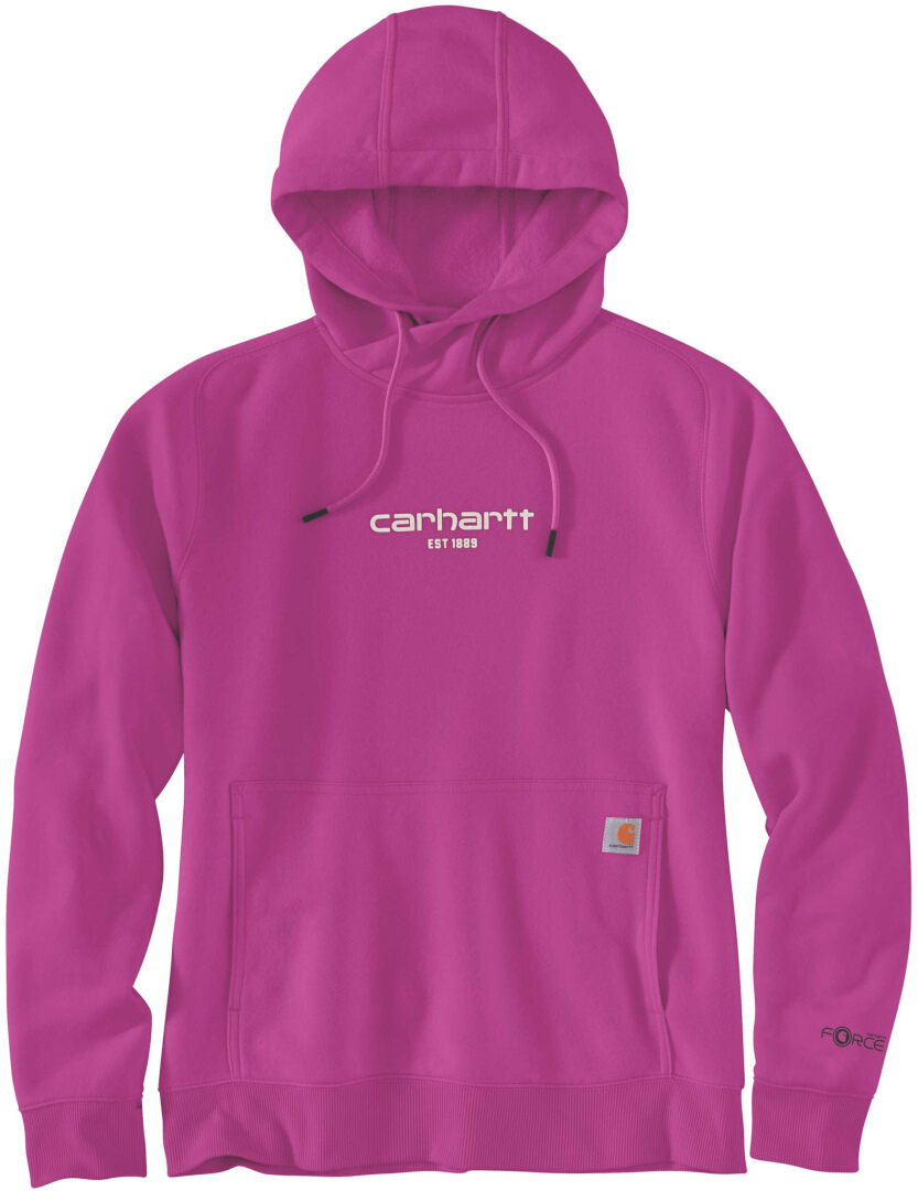 Carhartt Force Relaxed Fit Lightweight Graphic Hættetrøje til damer, pink, størrelse XL til Kvinder