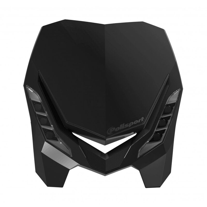 POLISPORT E-Blaze Headlight Black, Size 10 cm, black, Size 10 cm
