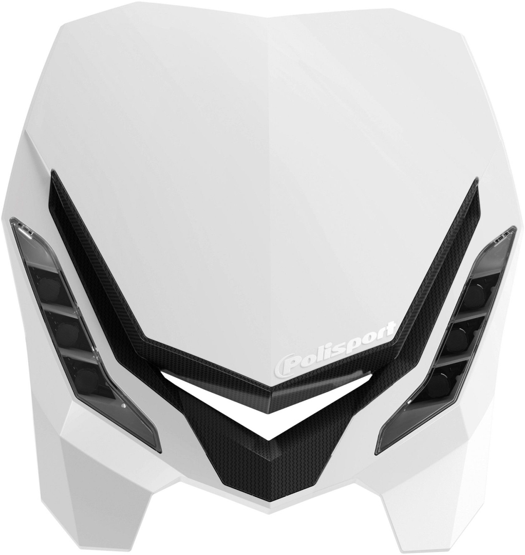 POLISPORT Plaque phare E-Blaze blanc, taille 10 cm