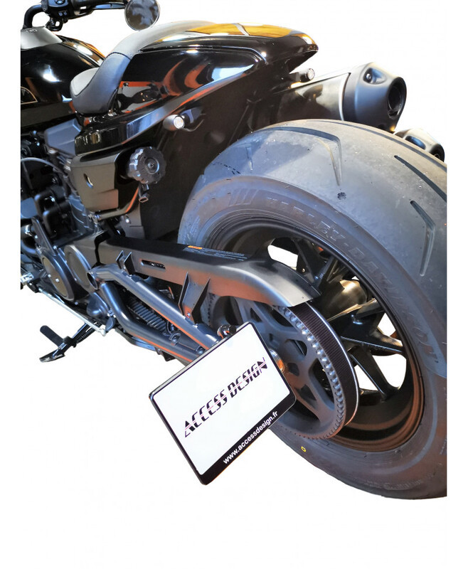 Access Design サイドプレートホルダー - ブラック ハーレーダビッドソン スポーツスター S 1250 ナンバープレートホルダー -  ベストプライス ▷ FC-Moto