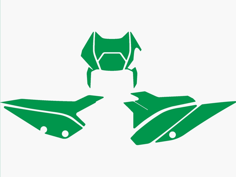 BLACKBIRD Plate Stickers - Beta RR 2T/4T, black