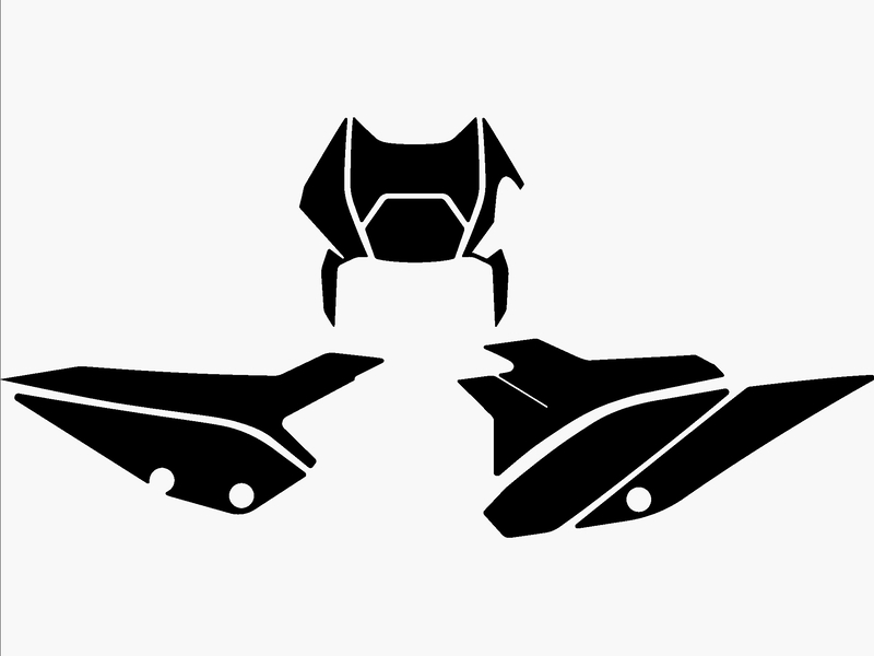 Blackbird Unisex Plate Stickers - Beta Rr 2T/4T