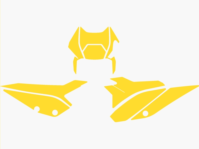 BLACKBIRD Plate Stickers - Beta RR 2T/4T, black