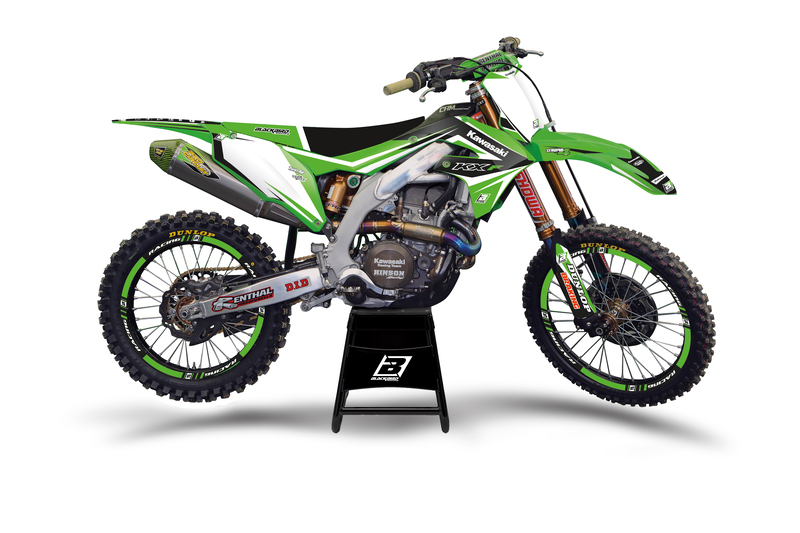 BLACKBIRD Dream 4 Graphic Kit - Kawasaki KX85, black