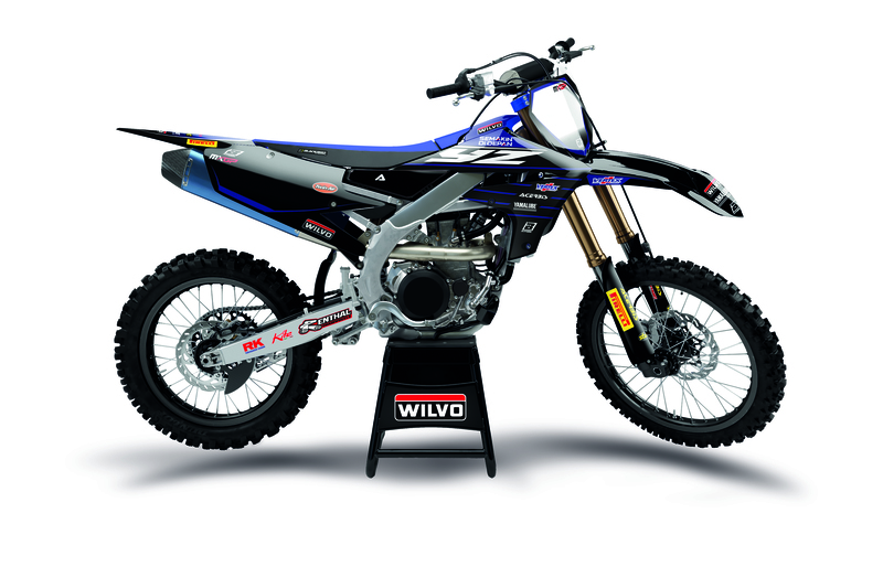 BLACKBIRD Replica Yamaha Factory Complete Graphic Kit - Yamaha YZ125/250, black