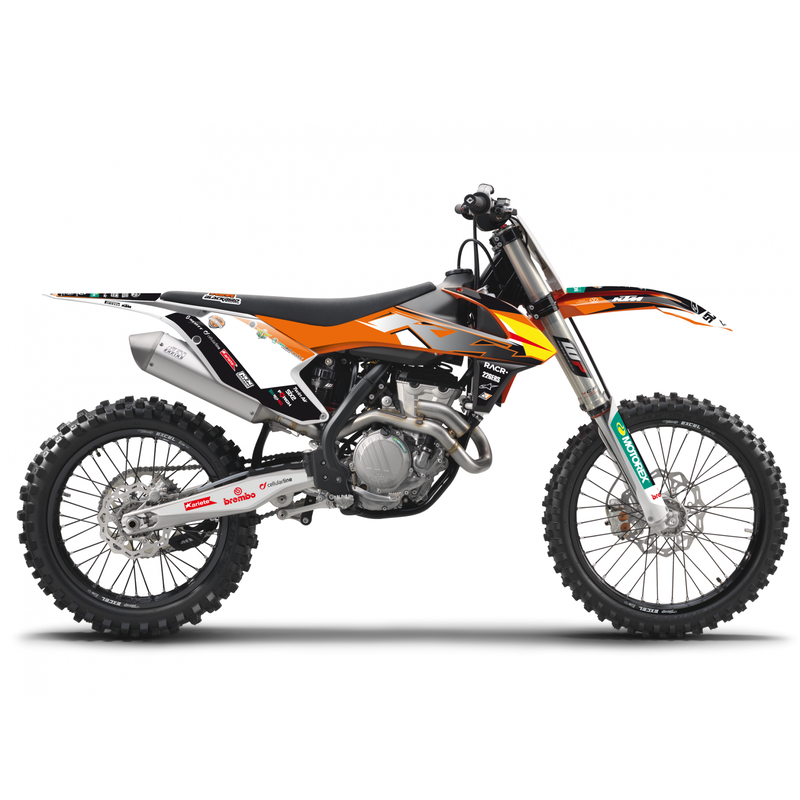BLACKBIRD Replica Trophy 21 Complete Graphic Kit - KTM EXC/SX-SXF, black