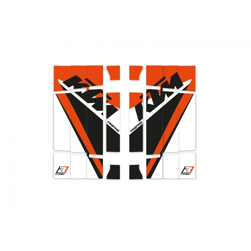 Blackbird Replica Trophy 21 Radiator Louvers Graphic Kit - KTM EXC ...