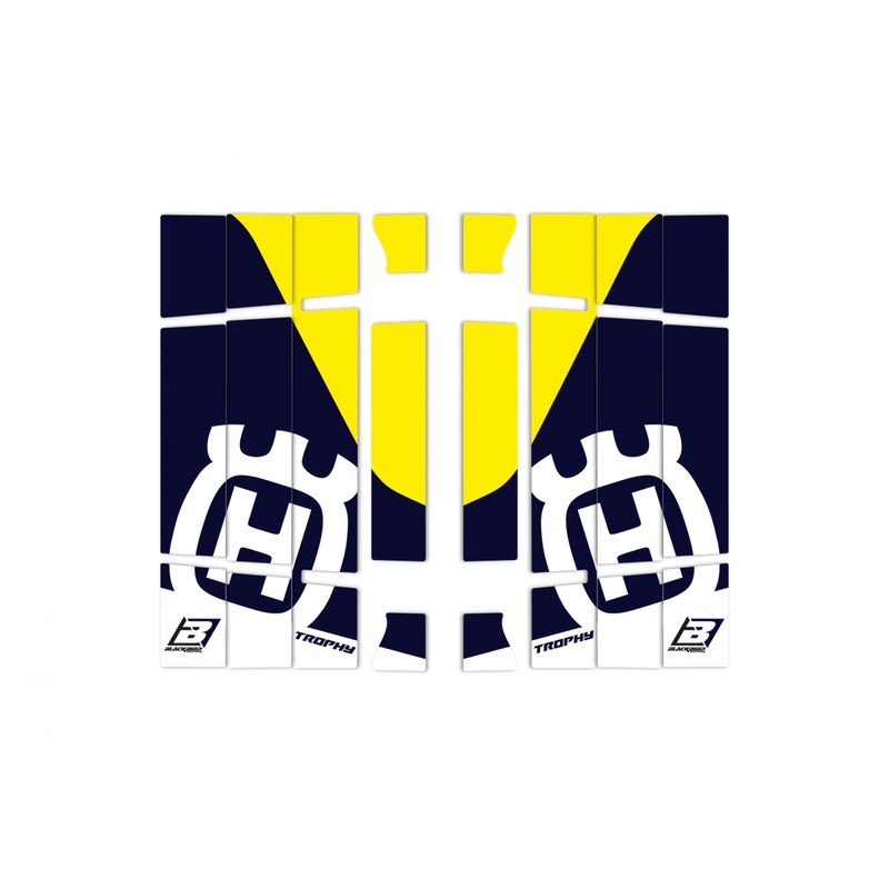 BLACKBIRD Replica Trophy 21 Radiator Louvers Graphic Kit - Husqvarna TE/FE, black