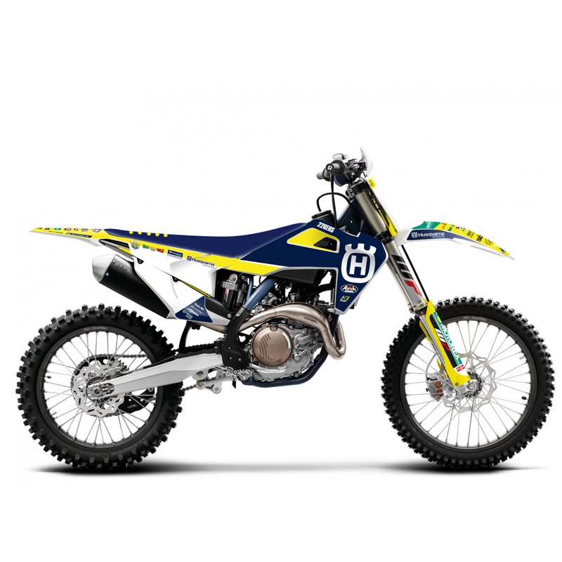 BLACKBIRD Replica Trophy 21 Complete Graphic Kit - Husqvarna FC/TC/TE/FE, black