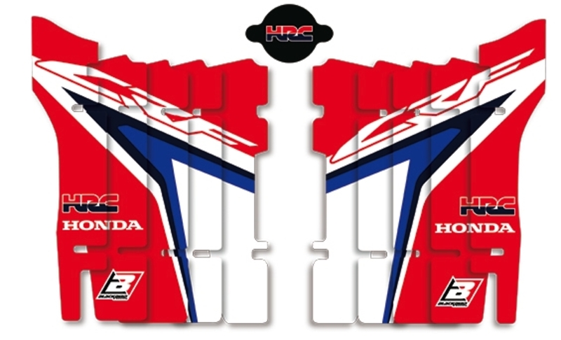 BLACKBIRD Radiator Louver Replica Team HRC - Honda CRF450, black