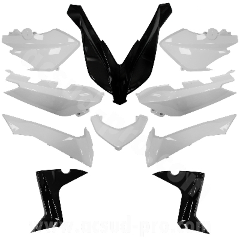 O PARTS Body Kit White - Yamaha X-Max 125/250/400, Size 10 mm, white, Size 10 mm