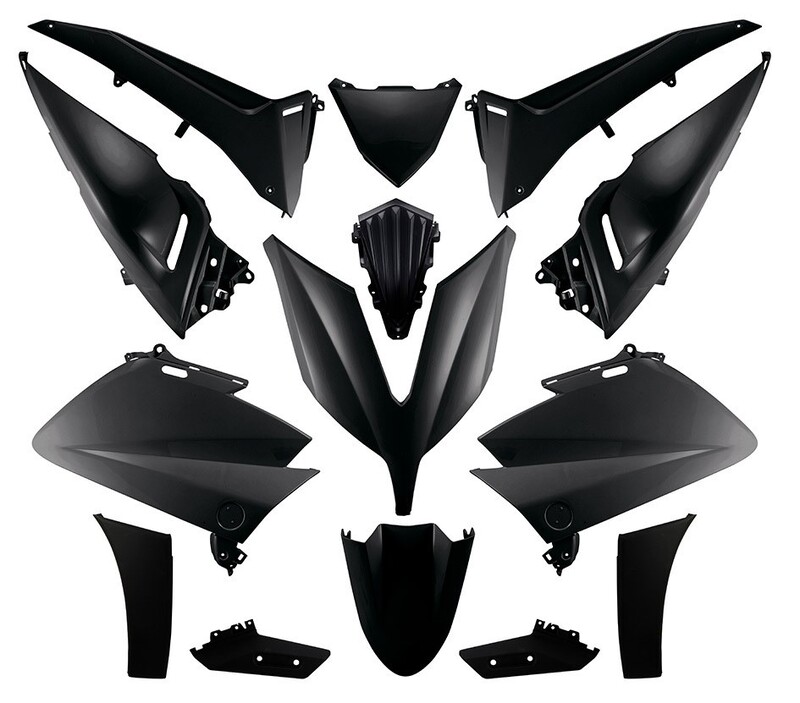 O PARTS Competition Body Kit Gloss Black - Yamaha T-Max 530, Size 10 mm, black, Size 10 mm