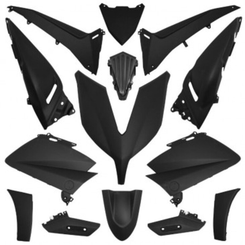 O PARTS Competition Body Kit Matt Black - Yamaha T-Max 530, Size 10 mm, Size 10 mm