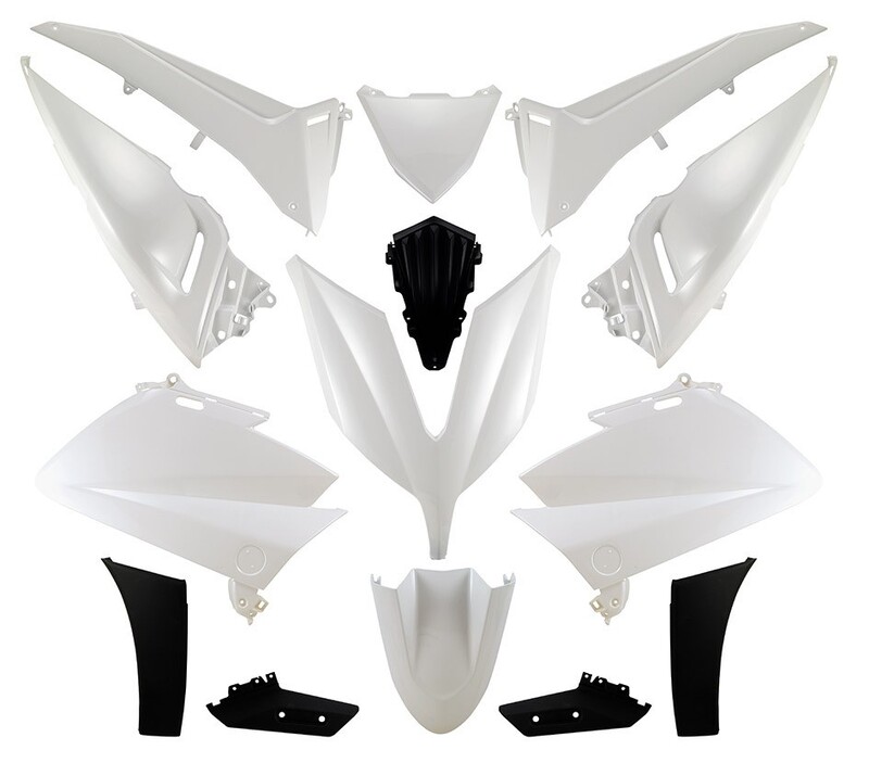 O PARTS Competition Body Kit White - Yamaha T-Max 530, Size 10 mm, white, Size 10 mm