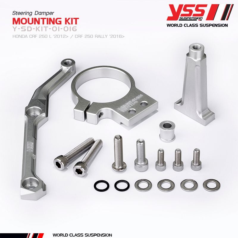 YSS Steering Damper Mounting Kit, black, black
