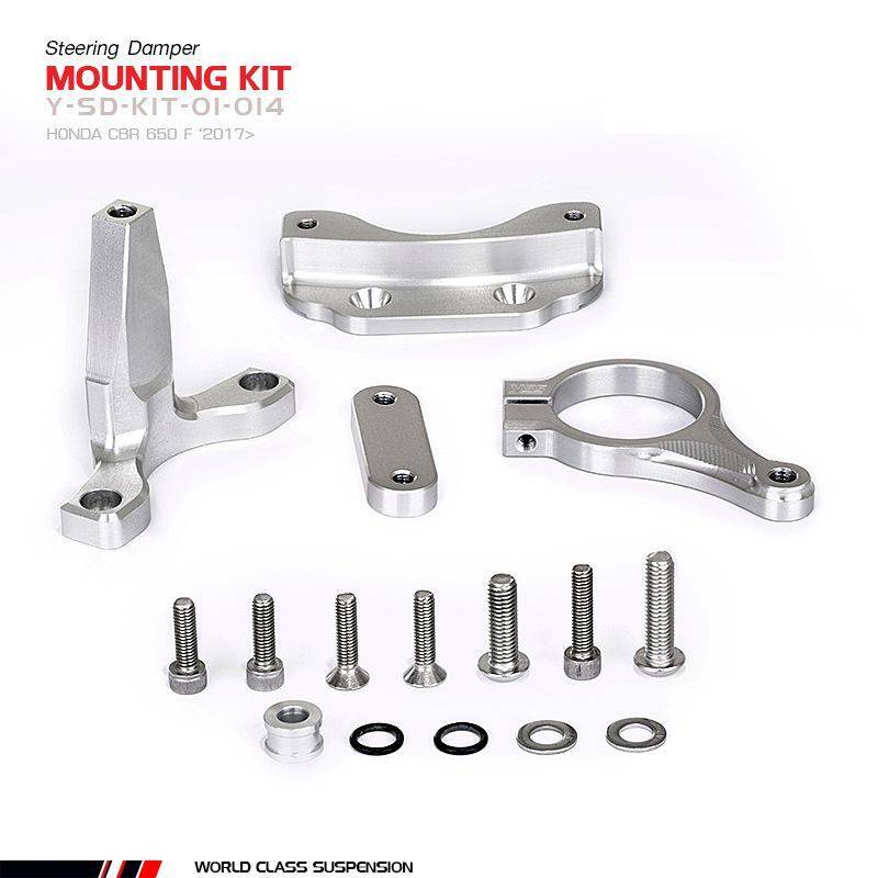 YSS Steering Damper Mounting Kit, black, black