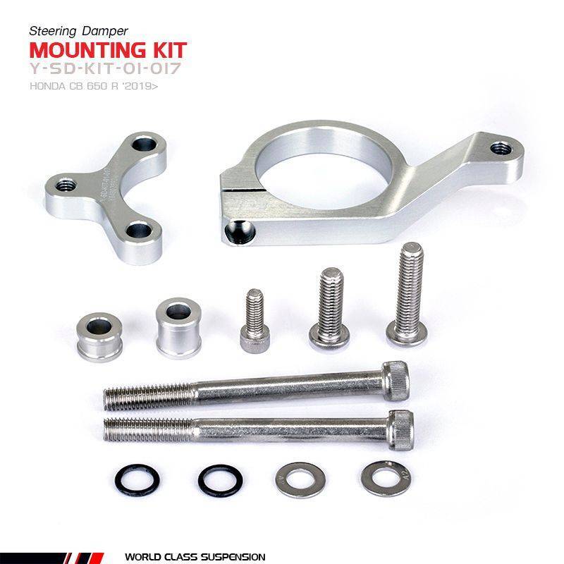 YSS Steering Damper Mounting Kit, black, black