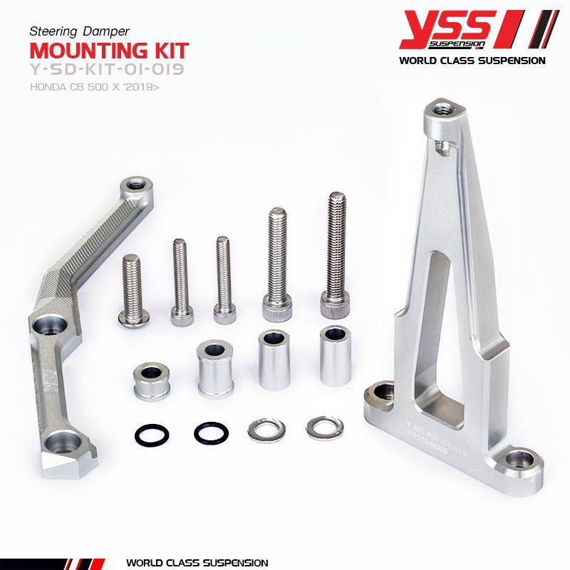 YSS Steering Damper Mounting Kit, black, black