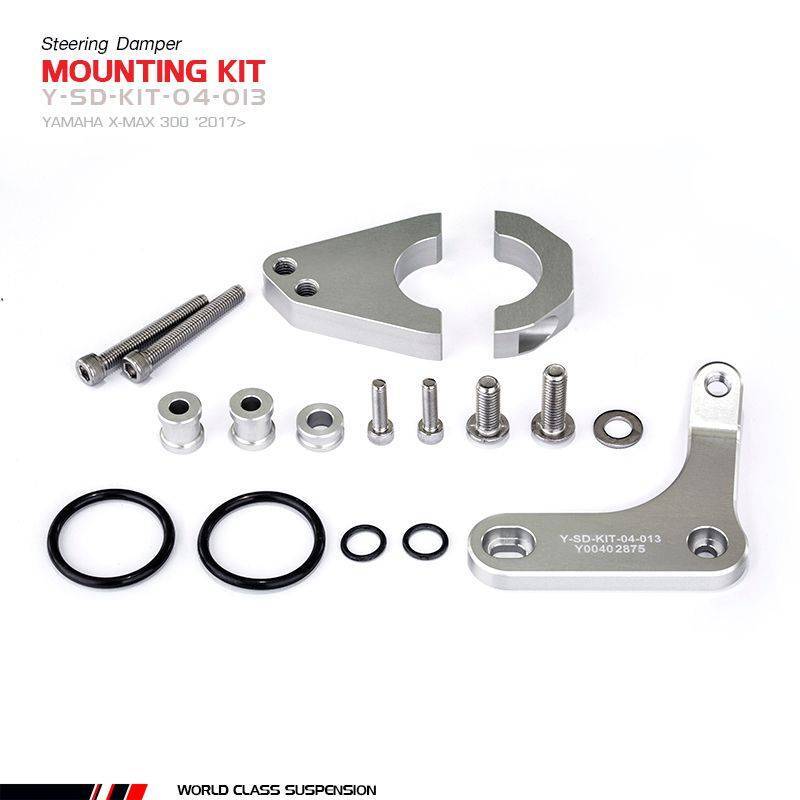 YSS Steering Damper Mounting Kit, black, black