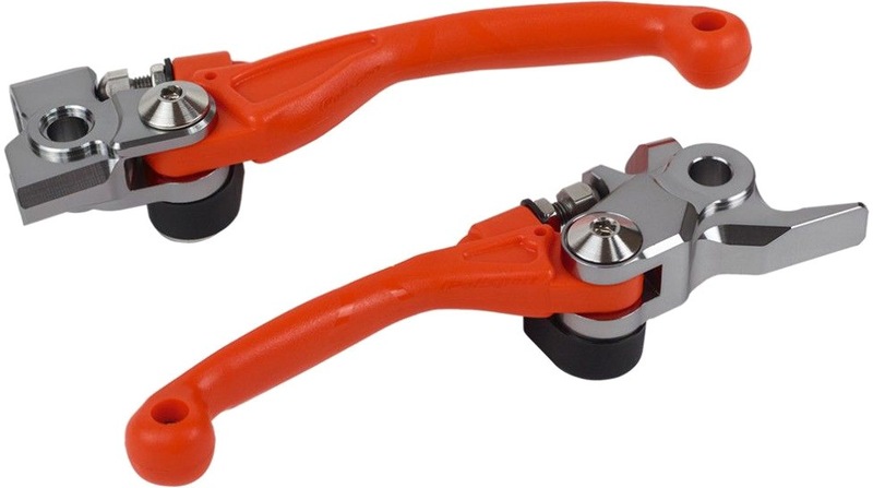 Leviers De Frein Et D'embrayage Polisport Pivor Incassable Orange 1114998003 - Poste de pilotage POLISPORT