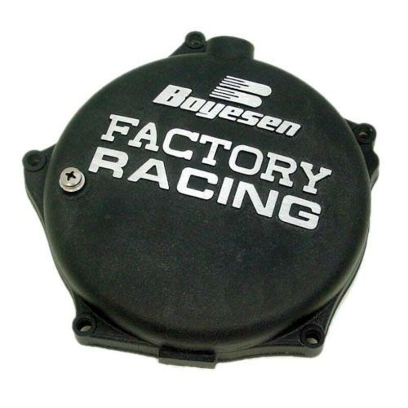 BOYESEN Factory Racing Clutch Cover Black Kawasaki KX250F, black