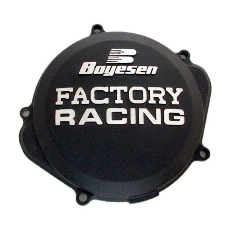 BOYESEN Factory Racing Clutch Cover Black Kawasaki KX250F, black