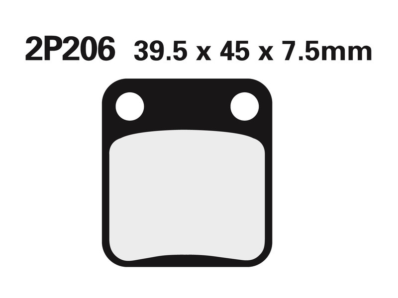 NISSIN Halbmetallische Offroad-Bremsbeläge - 2P-206GS - günstig kaufen ▷ FC- Moto