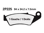 NISSIN Semi-metalen wegremblokken - 2P-225NS