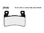 NISSIN Street Semi-Metallic Brake pads - 2P-245NS