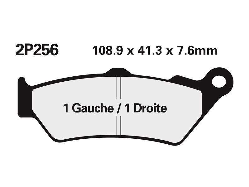 NISSIN Semi-metalliske vejbremseklodser - 2P-256NS