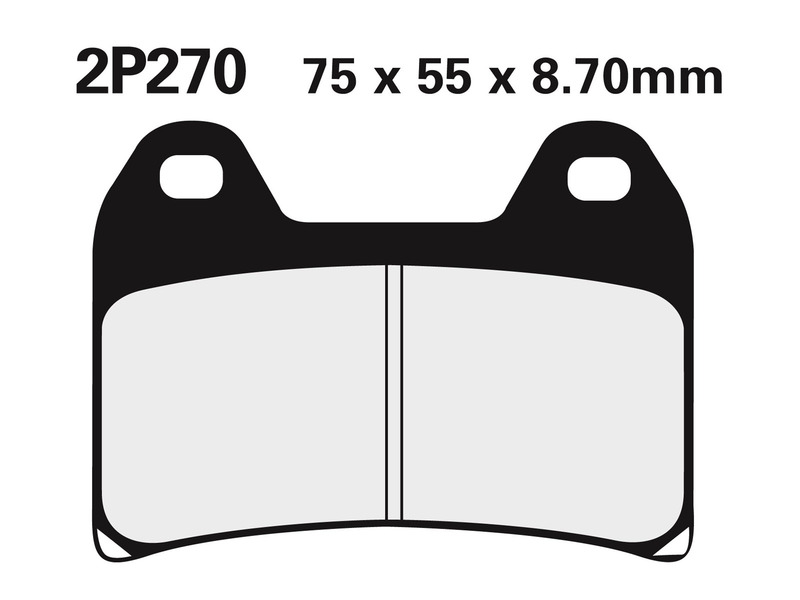 NISSIN Street /Off-Road Sintered Metal Brake pads - 2P-270ST