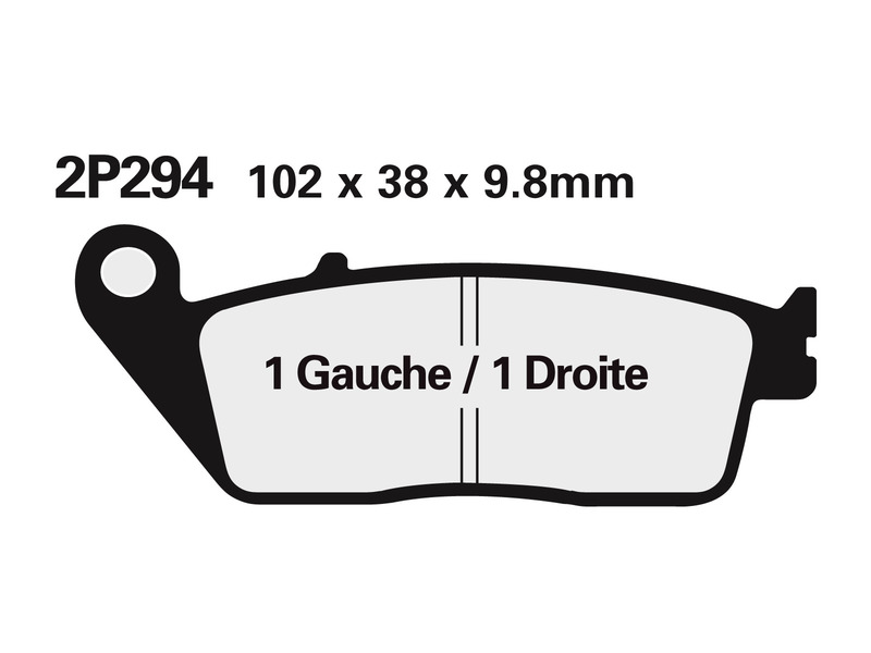 NISSIN Street Semi-Metallic Brake pads - 2P-281NS