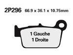 NISSIN Pastillas de freno de carretera / Metal sinterizado Off-Road - 2P-296ST-MX