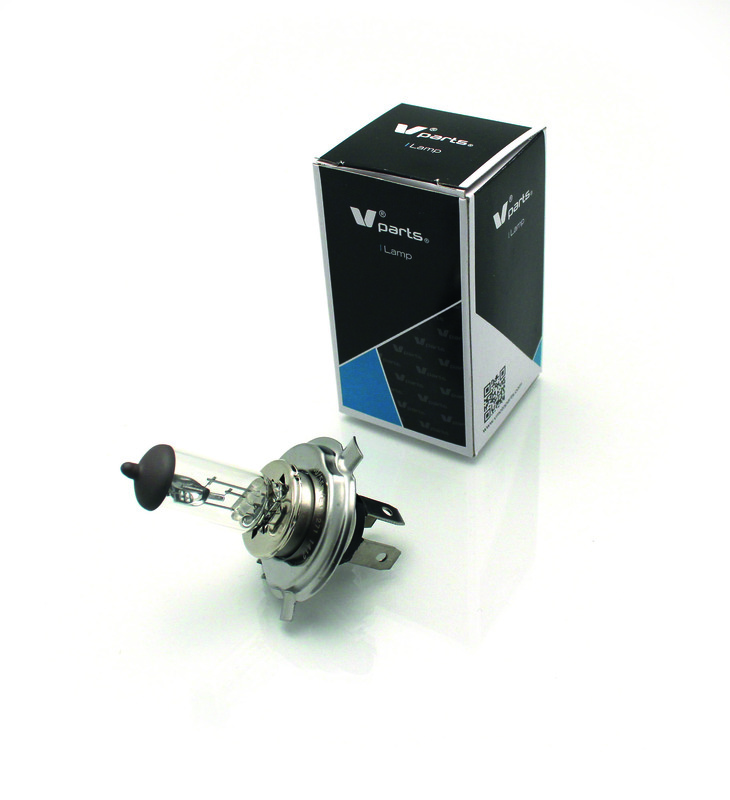 V PARTS H4 Light Bulbs 12V 60/55W, Size 50 mm, Size 50 mm