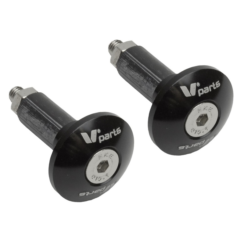 V PARTS V-PARTS Bar End Ø12-18mm Black, Size 135 mm, black, Size 135 mm