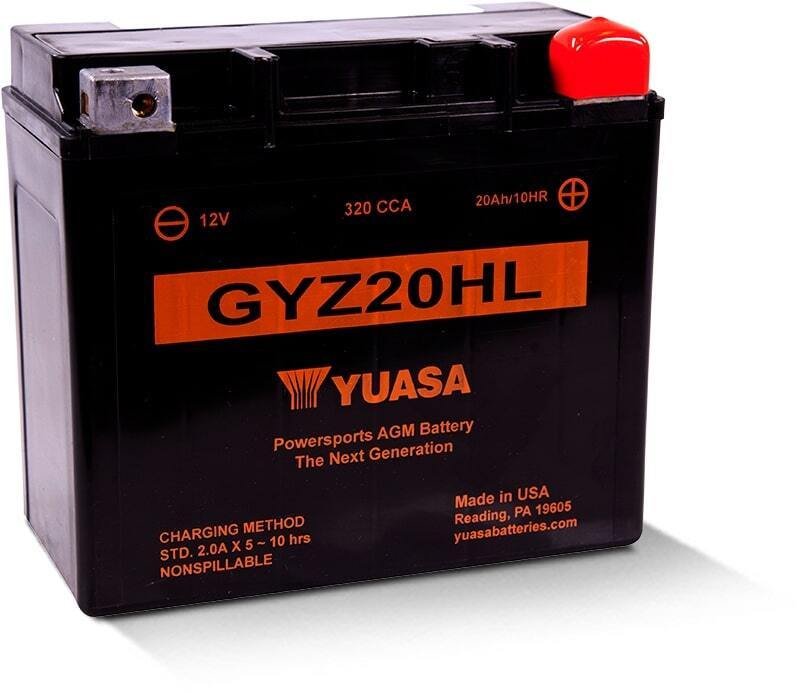 YUASA GYZ20HL AGM W/C Maintenance Free AGM Battery