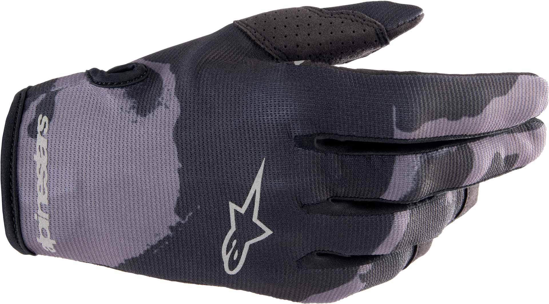 Alpinestars RADAR Motocross Gloves - Black Brushed Silver - Online Sale