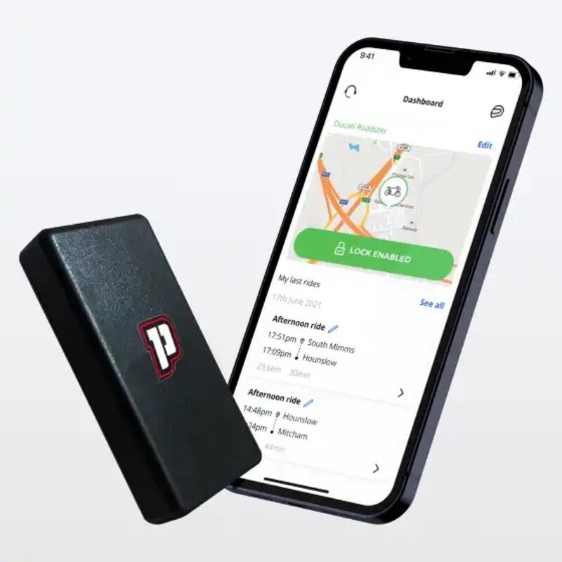 PEGASE Anti-Theft GPS Tracker for Lithium Batteries (No Subscription Required) - French version, black, black